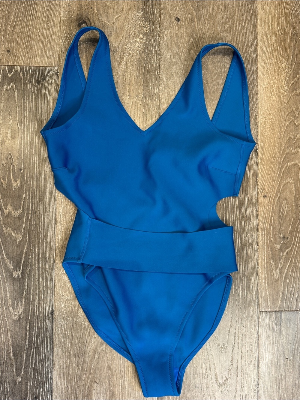 VENUS Bright Blue Scuba material Cutout One-Piece Swimsuit 0830